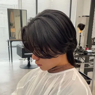 メンズ シャドウパーマ／骨格 矯正カット　トモキのヘアスタイル