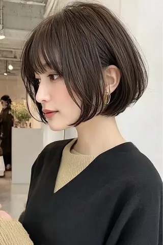 ショート カラー 韓国×艶ハイトーンが かわいい✨️リオ🍒のヘアスタイル
