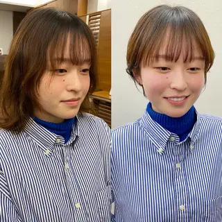ショート カラー 似合わせレイヤー/ ケアパーマ/高倉のヘアスタイル