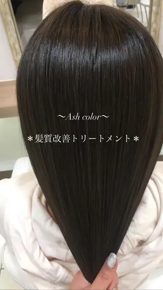 ロング カラー 縮毛矯正/髪質改善/ 艶髪ササキナツミのヘアスタイル