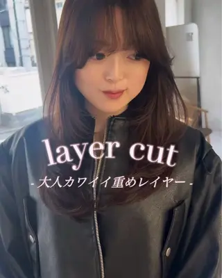 セミロング ayu omochaのヘアスタイル