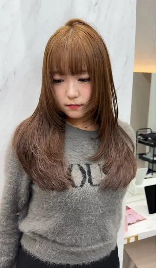 ロング カラー レイヤーダブルカラー KYONのヘアスタイル