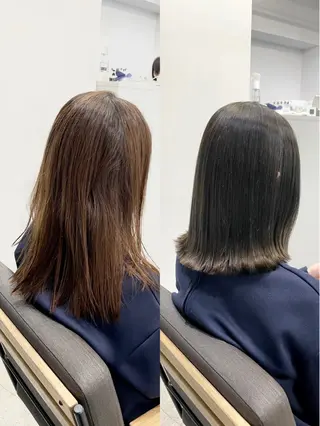 ミディアム カラー パーマ 生艶髪&レイヤー🔔 渋谷お薦めNo.1✨のヘアスタイル