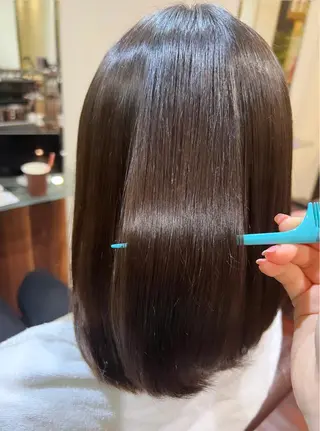 パーマ 透明感🌿縮毛矯正 🫧真生のヘアスタイル