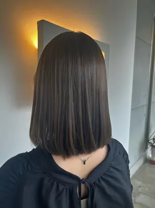 ミディアム おせ ちさとのヘアスタイル