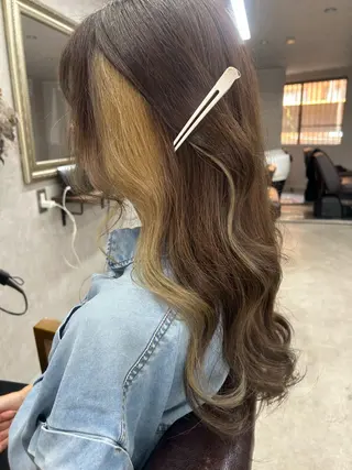 ロング カラー Lien 深井店のヘアスタイル