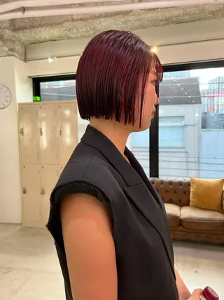 ショート カラー 朝が楽になるパーマ /ミリヤのヘアスタイル