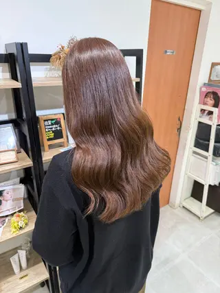 ロング カラー 島 歩那のヘアスタイル