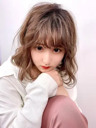 ミディアム TAKAHASHI LEAPSのヘアスタイル