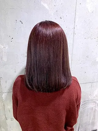ミディアム カラー YU-KA ✂︎Rico.のヘアスタイル