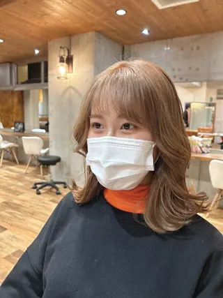 セミロング カラー 🎨デザイン🥇 美髪・艶髪　日暮千敬のヘアスタイル