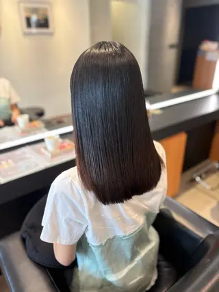 セミロング 髪質改善・水素カラー ARIA（ému）のヘアスタイル