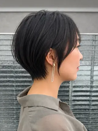 ショート 骨格矯正ショート 地毛風縮毛矯正/れんのヘアスタイル