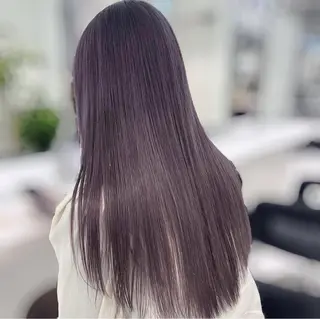 カラー 韓国レイヤー透明感 艶カラー美髪縮毛矯正のヘアスタイル