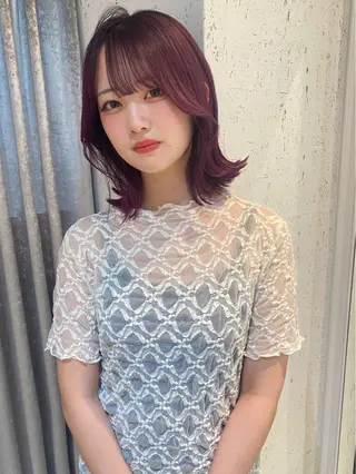 ミディアム カラー mai / linoah˚✧のヘアスタイル