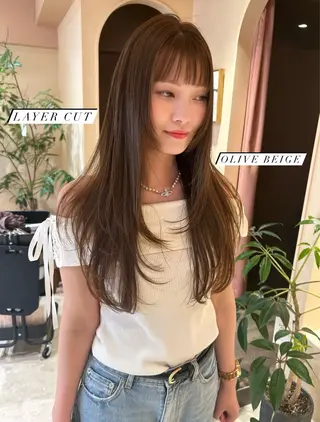 ロング 髙塚碧🇰🇷 韓国ヘア🎗️のヘアスタイル