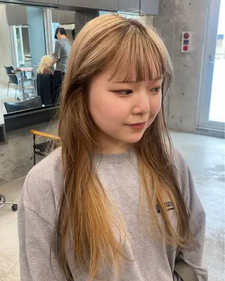 ロング カラー 村田 りょうやのヘアスタイル