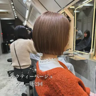 ショート カラー ブリーチ特化 梅田本多翔のヘアスタイル