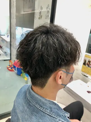 ショート パーマ メンズ 木野 翔斗のヘアスタイル