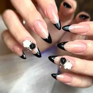 ネイル 渋谷 チップ長さ出し アプレgel-xのネイルデザイン