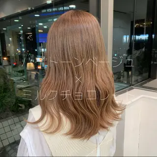 セミロング カラー あすか Aem.のヘアスタイル