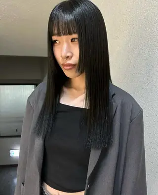 セミロング カラー 足立 武巳(金山Ciel)のヘアスタイル