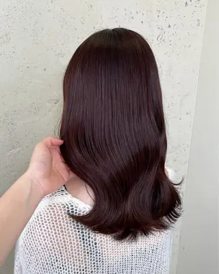 ミディアム カラー 透明感カラー🎀/ 寒色カラー/マツエクのヘアスタイル