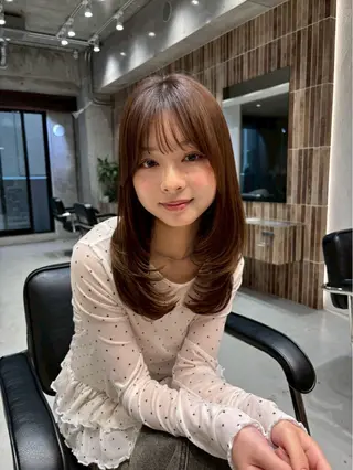 カラー 🫧透明感カラー/ 髪質改善/縮毛/🫧のヘアスタイル