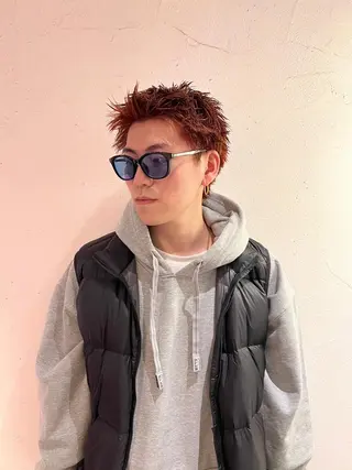 ショート カラー メンズ メンズ専門ブリー チカラー⚡️リュウジのヘアスタイル