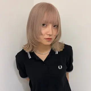 ミディアム カラー メイ ☪️のヘアスタイル