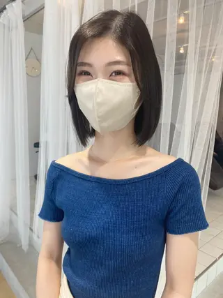 ミディアム サトウ ナナのヘアスタイル