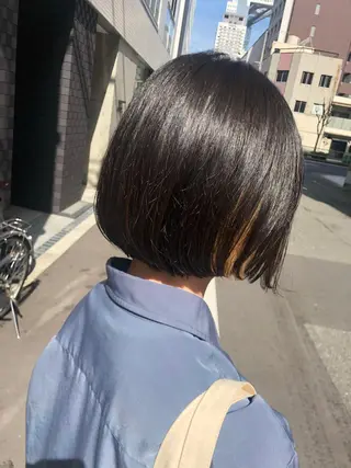 ショート カラー やまさきえりこ ニュアンスパーマのヘアスタイル