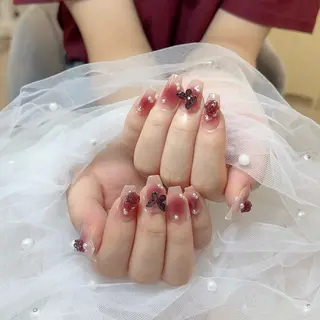 ネイル 🎀kira 長さだし💗モチ最高のネイルデザイン