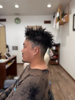 パーマ メンズ 山田 梓のヘアスタイル