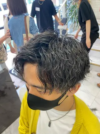 パーマ メンズ 🌴パーマオタク🌴 長谷川　諒佑🌈のヘアスタイル