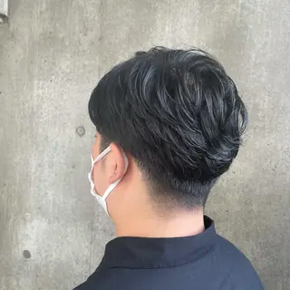 パーマ メンズ もりたみかこ 美容師お休み中のヘアスタイル