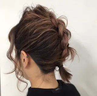 ショート カラー ヘアアレンジ KONOMI スタイリストのヘアスタイル