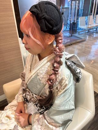 ロング わかまつ　ももみ 🕊️/ヘアセットのヘアスタイル