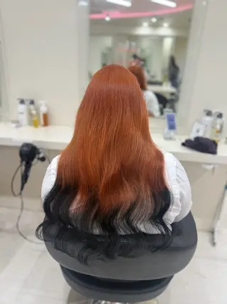 セミロング カラー ヘアアレンジ 🌈くれは🎨デザイ ン🌟ダメージレスのヘアスタイル