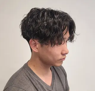 ショート パーマ メンズ 【イケメン風パーマ】 SHOFYのヘアスタイル