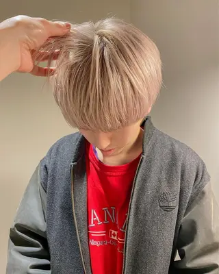 ショート カラー メンズ清潔感のプロ 💈メンズパーマ藤田のヘアスタイル