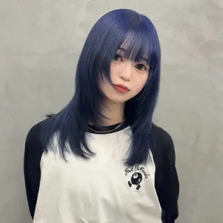 ミディアム カラー ハイトーン/ブリーチ 🤍Suzuka🤍のヘアスタイル