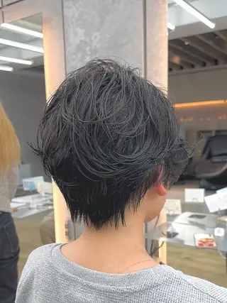 ショート パーマ 縮毛矯正/ショート ボブ/髪質改善ともきのヘアスタイル