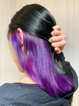 セミロング カラー ヘアアレンジ ✨錦糸町ブリーチ/ ホワイトカラー皇気✨のヘアスタイル