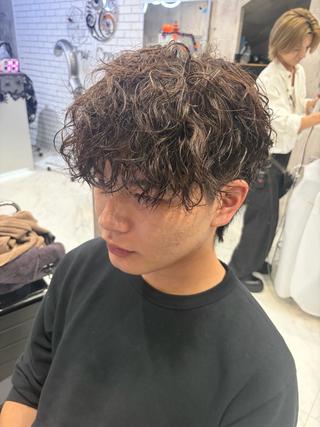 パーマ メンズ キッズ 💎最新メンズヘア/ 韓国トレンド提案💎のヘアスタイル