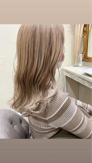 セミロング ら んのヘアスタイル