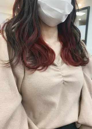 セミロング カラー 矢野 晃平のヘアスタイル