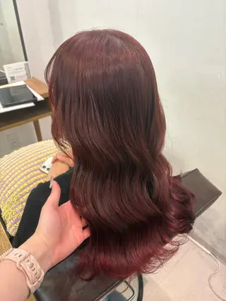 セミロング カラー 田中 美咲のヘアスタイル