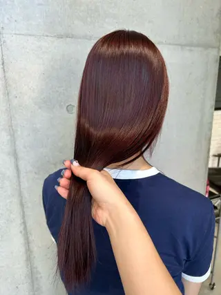 ロング カラー ヘアアレンジ ボブ艶モテカラー🫧 カリンのヘアスタイル