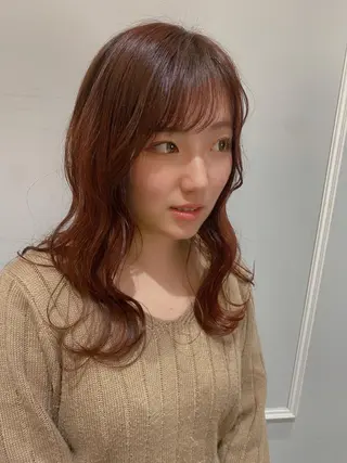ロング 美髪矯正透明感カラー 江川 和輝のヘアスタイル